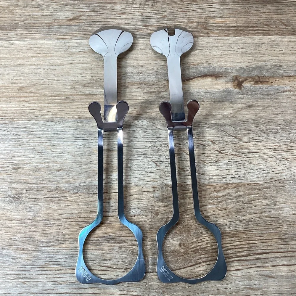 Parte Inversa (Stainless 18/10) by Ameico Two Piece Salad Serving Set